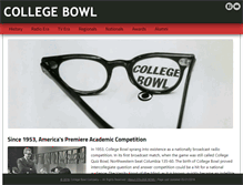Tablet Screenshot of collegebowl.com